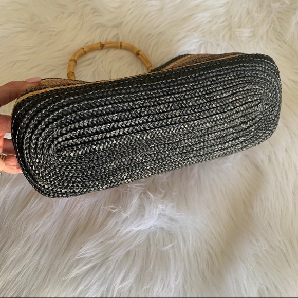 Sonoma Rattan Bamboo Handle Purse - Picture 7 of 16